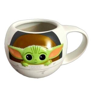 Star Wars Mandalorian The Child Ceramic Sculpted Coffee Mug, 12 ounces Baby Yoda